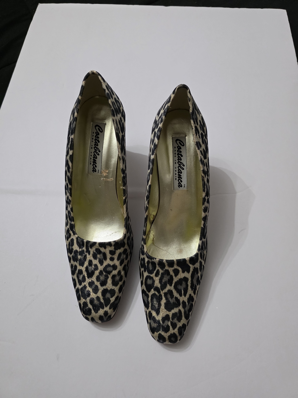 Casadei Leopard Print Pointed Toe Heels - Beige/Black
